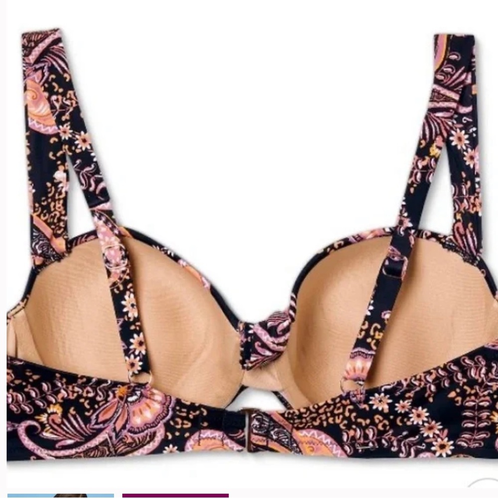 Shade Shore Coastal Grandma push up swim bra 34 DD new - Picture 2 of 12